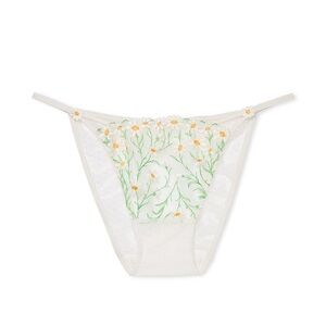 Victoria’s Secret dream angels daisy chain embroidery string bikini panty